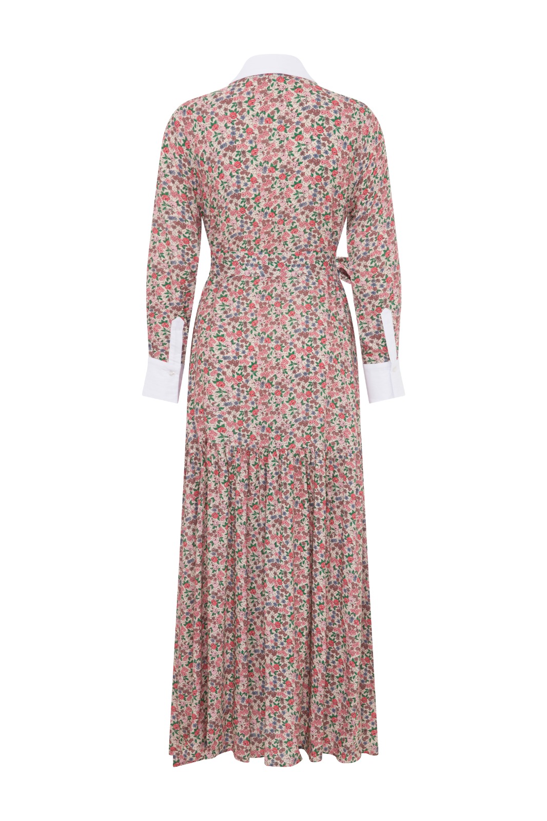 FLORA Floral Patterned Maxi Dress